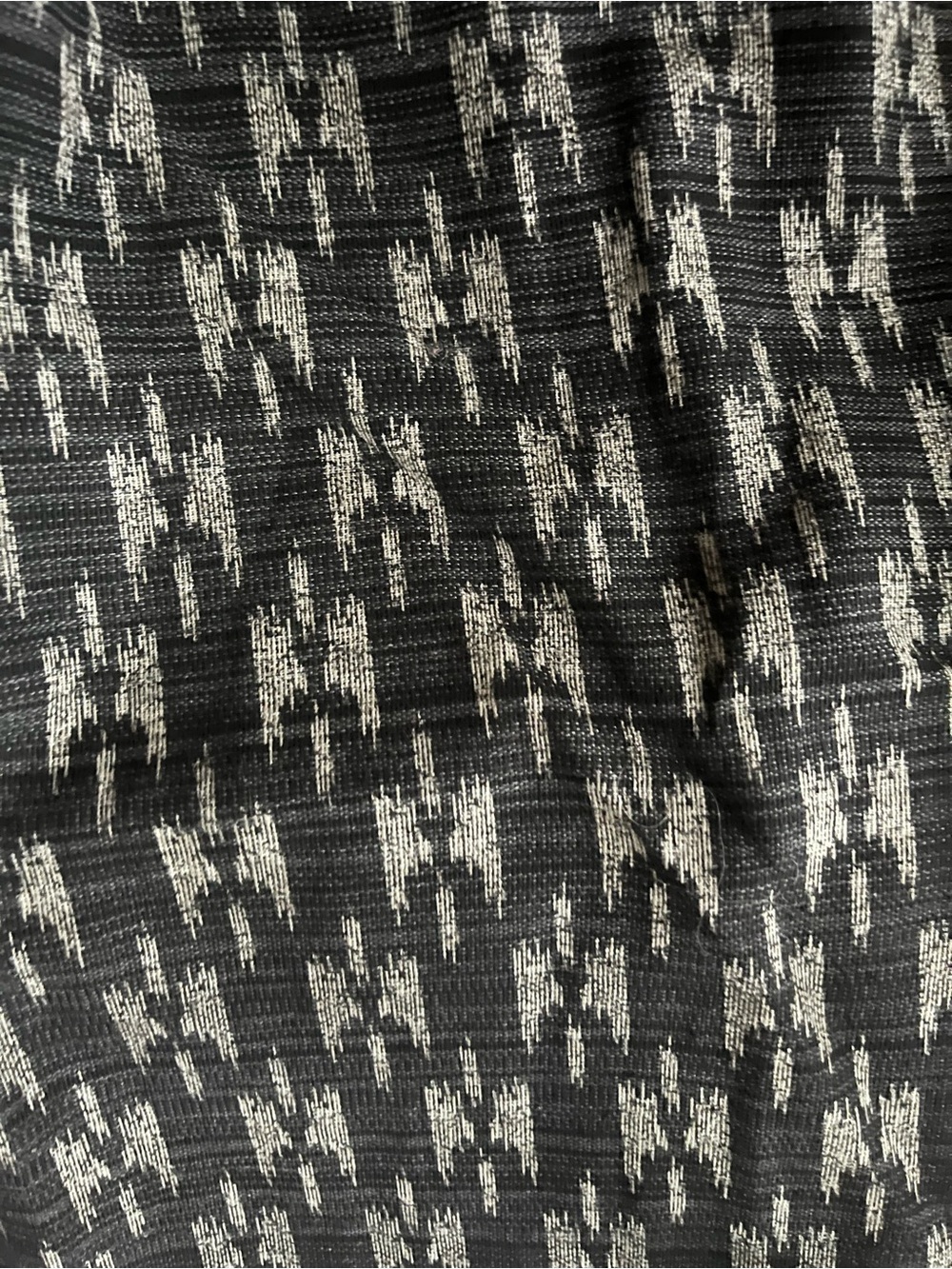 Black and White Geometric Pattern Wide-Leg Pants - Picture 4 of 12